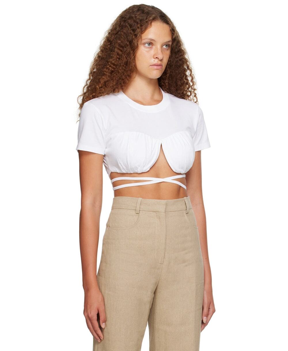 Jacquemus White Le Chouchou 'Le T-Shirt Baci' T-Shirt Size S